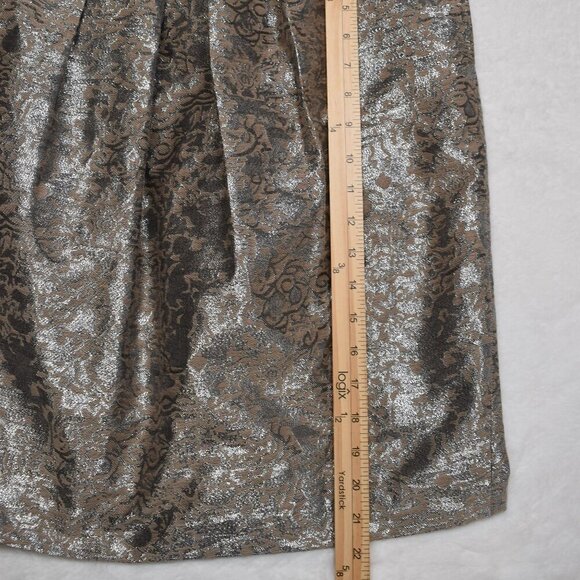 Jones New York Floral Brocade Skirt Sz 8 Cocktail Party Whimsigoth Neutral NWT - Picture 13 of 16